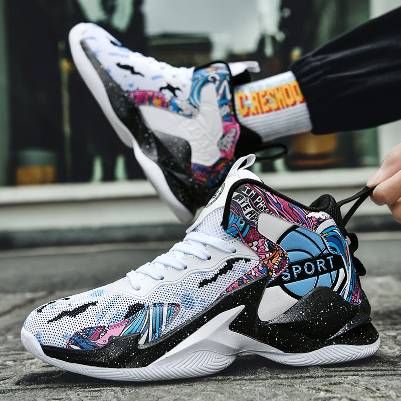 

Баскетбольная обувь, профессиональная мужская тренировочная спортивная обувь с мягкой подкладкой, повседневные высококачественные кроссовки, роскошные уличные баскетбольные бутсы