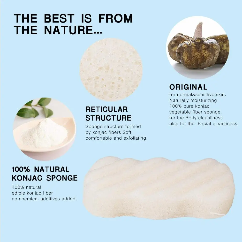 Shower Sponge nature konjac sponce Soft Body Scrubber Cleaner Pad SPA Brush Bathing Tool foam the body scourer Rub Bath