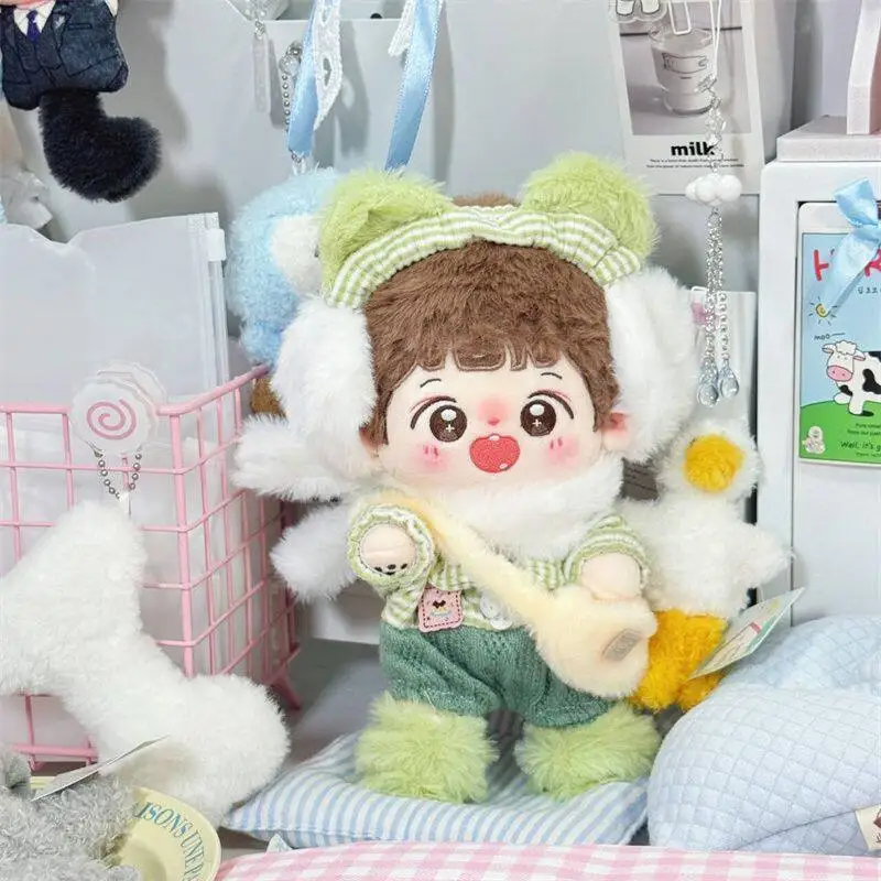 20cm Cotton Doll Clothes Matcha Snow Domain Series Clothing Set Fresh White Green Color Scheme No Attribute Clothing