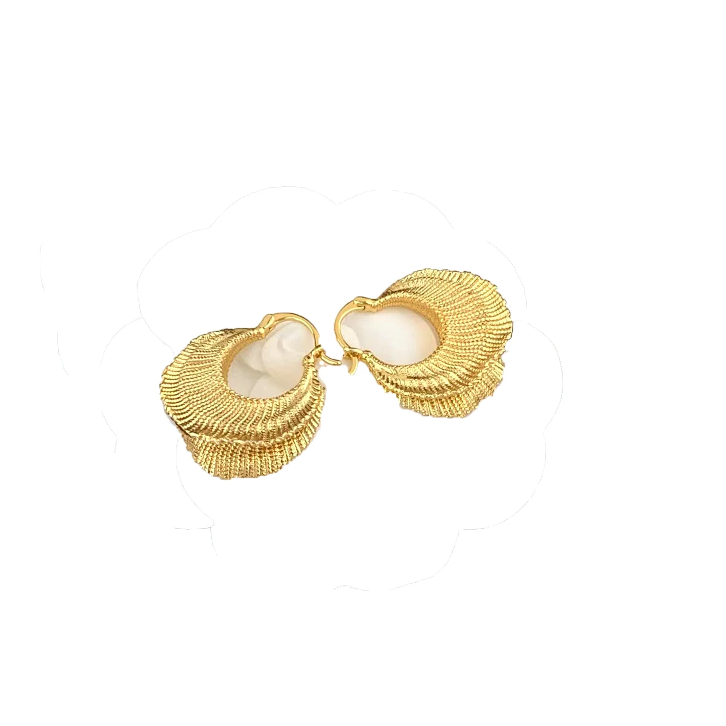 Trendy Vintage Irregular sector shape earrings for women's girl gift Party  Jewelry  accessory