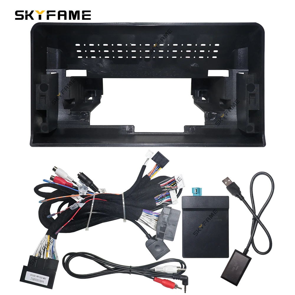 

SKYFAME 12,3-дюймовый автомобильный адаптер для рамки Fascia Canbus Box Android Радиоприборная панель Комплект для Benz C Class X253 GLC W205
