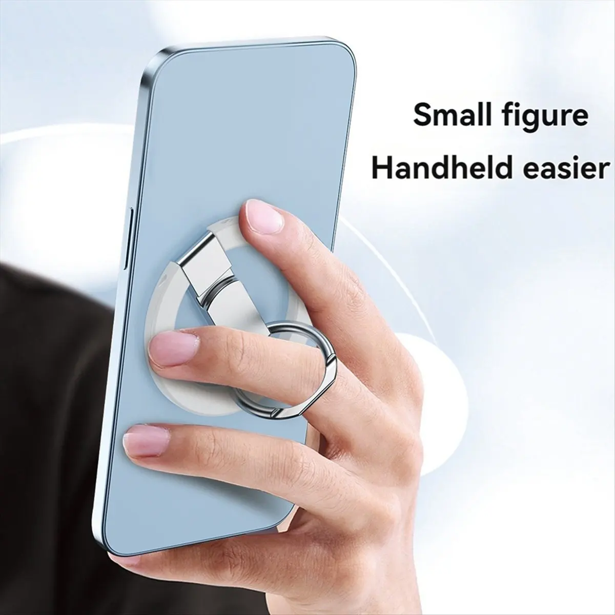 

Магнитный держатель для телефона M85K, ручка для кольца для телефона, блестящее кольцо для сотового пальца со стразами, черное