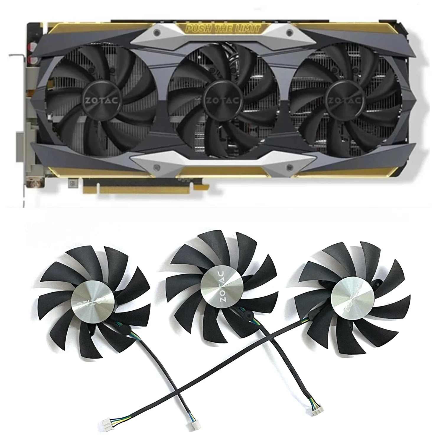 87MM GA92S2U DC12V 0.46A 4PIN GTX1080Ti GPU Cooler for Zotac GTX1080Ti AMP Extreme GTX 1080 Ti Core Edition Graphics Cooling Fan