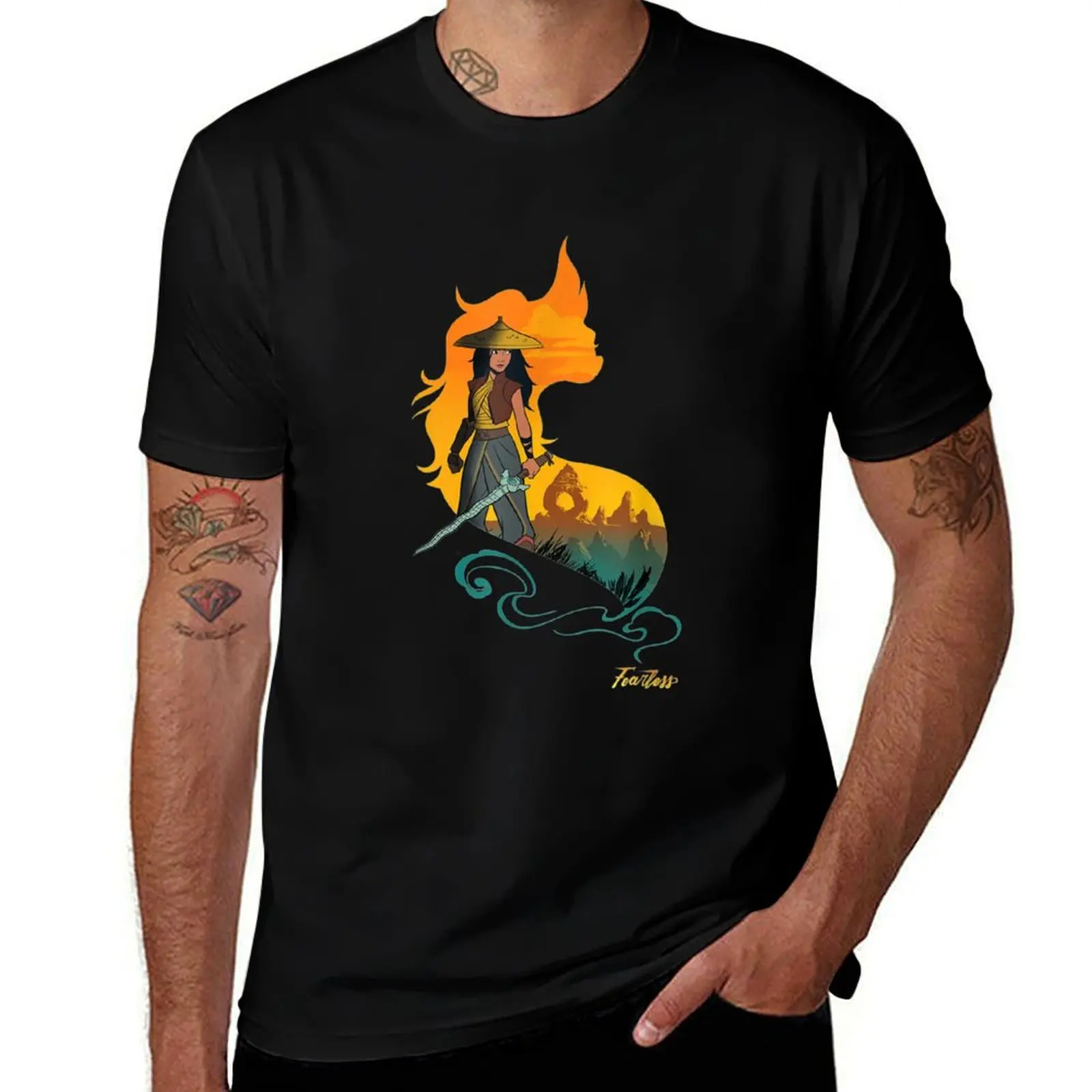 

Raya and the Last Dragon Kumandra Heart T-Shirt Blouse plus sizes summer clothes t shirts for men pack