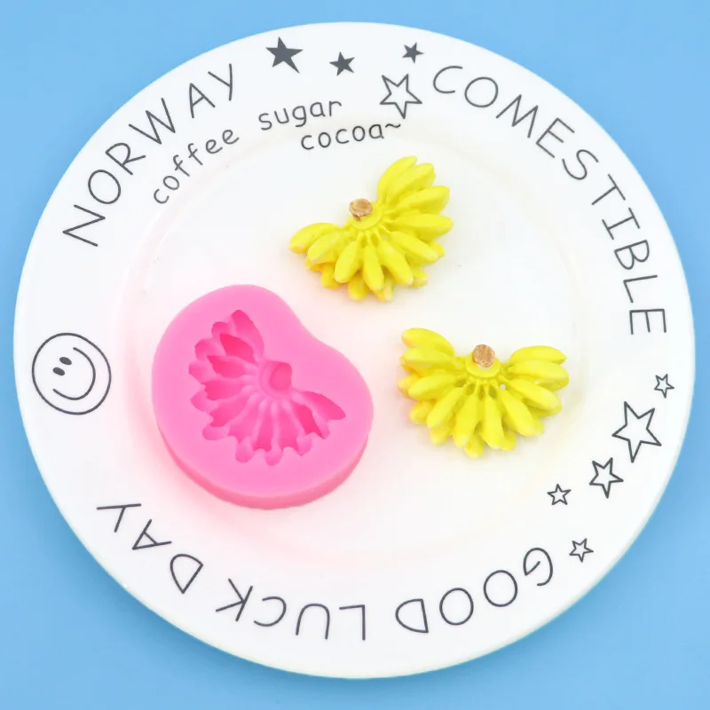 Bunch of Bananas Fruit Series Silicone Mold Glue Mold DIY Chocolate Cookie Mold