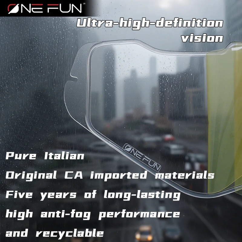 خوذة ONE FUN KRIOS PRO دبوس قناع فيلم مضاد للضباب لعدسة Klim KRIOS PRO/TVD قفل فيلم مضاد للضباب ملحقات خوذة الدراجة النارية