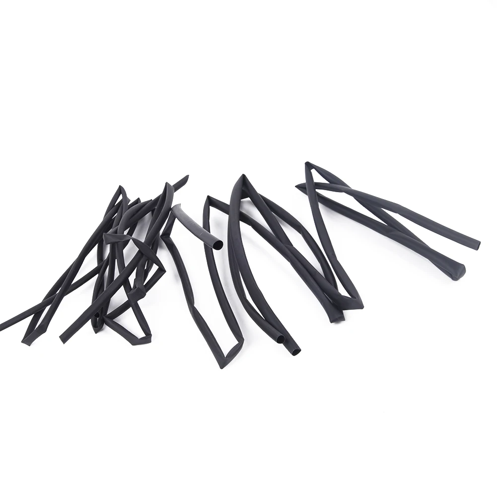 Tools Heat Shrink Tube Gadget Pack Wrap 3mm-6mm 4pcs Accessory Replacement Assortment Black Insulation Practical