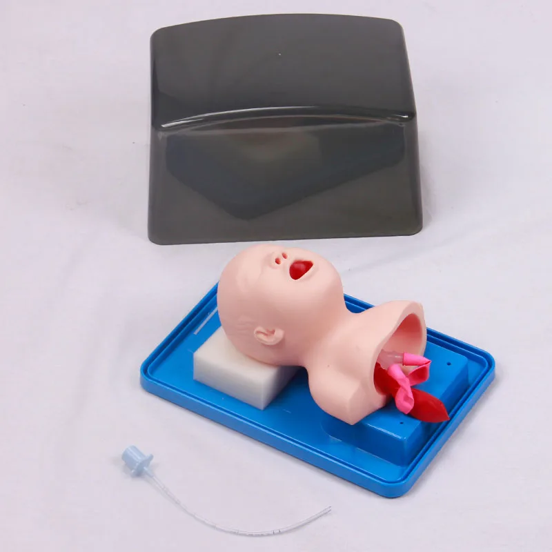 DARHMMY Neonatal Infant Tracheal Intubation Model Analog Double Lung and Stomach Expansion Child Tracheal Intubation Simulator