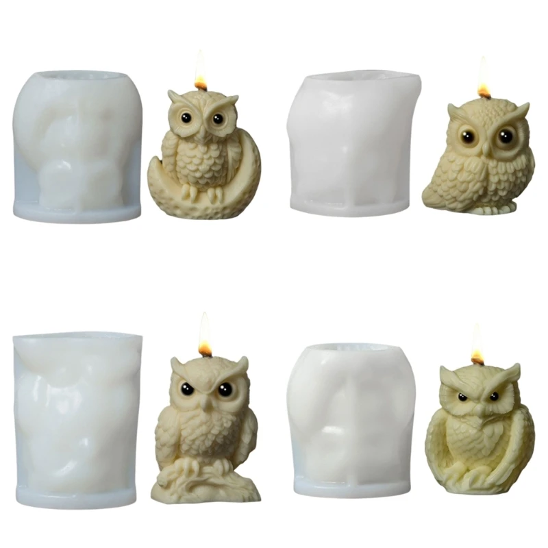 

3D Owl Silicone Molds for Epoxy Resin Animal Owl Statue Silicone Molds for Handmade Soap Dropship