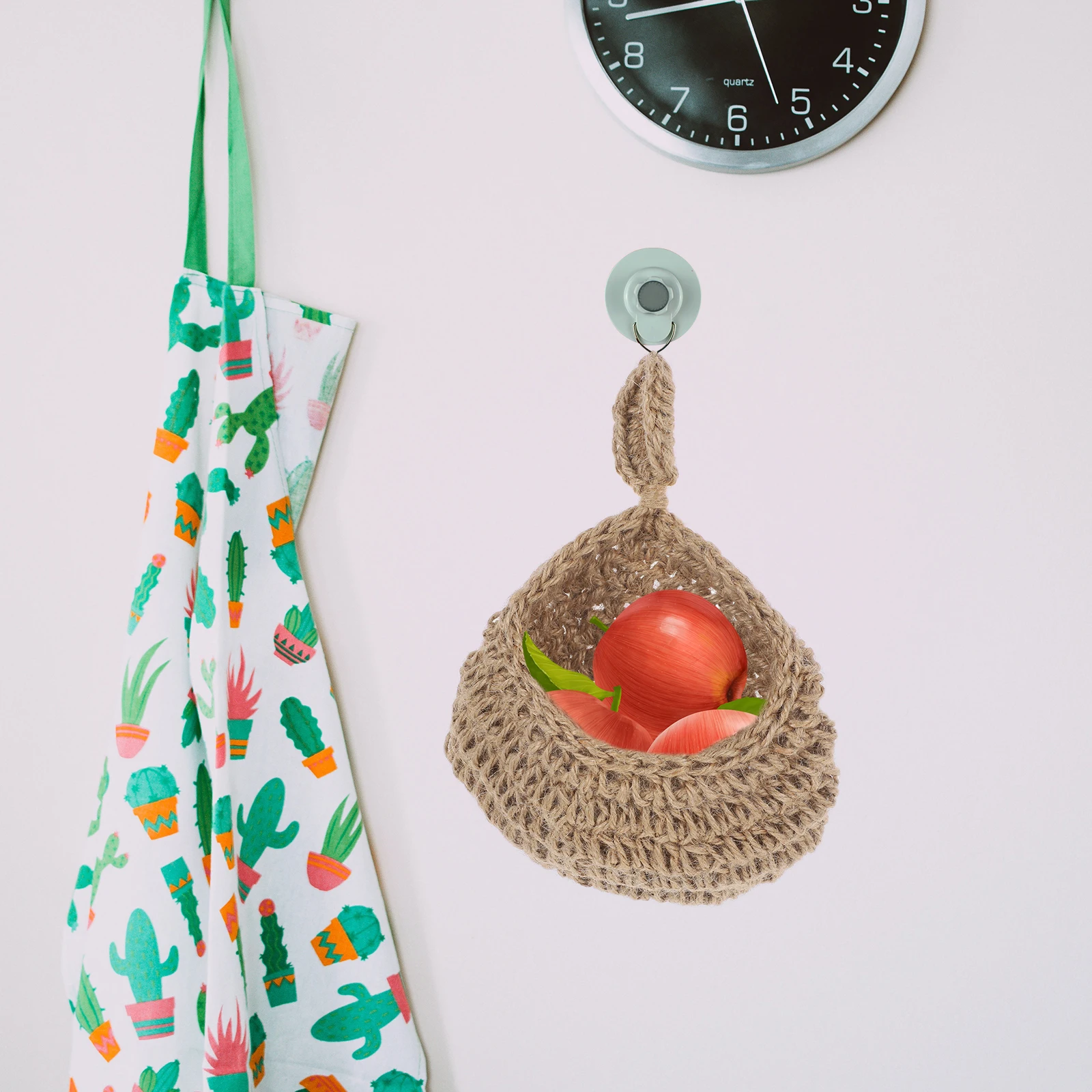 

Hanging Fruit Jute Kitchen Hanging Wall Baskets Storage Vegetable Small Wall Basket Multi Bohemian Planter Basket