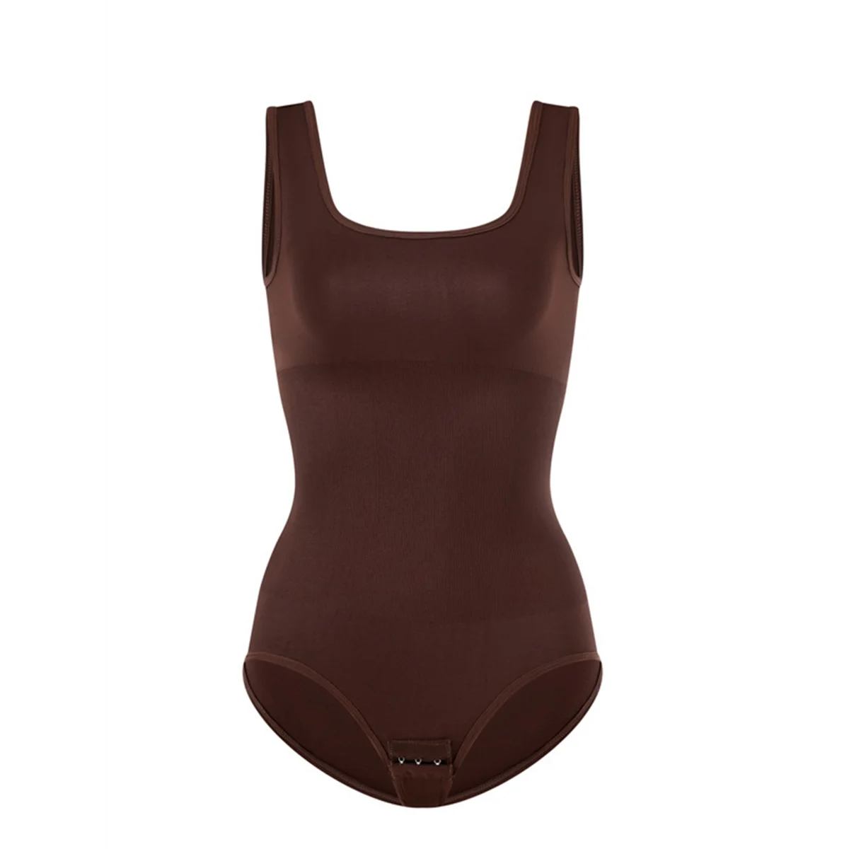 بدلة للجسم بدون أكمام للنساء للتحكم في البطن بقصة ضيقة بدون أكمام ورقبة دائرية-A55G