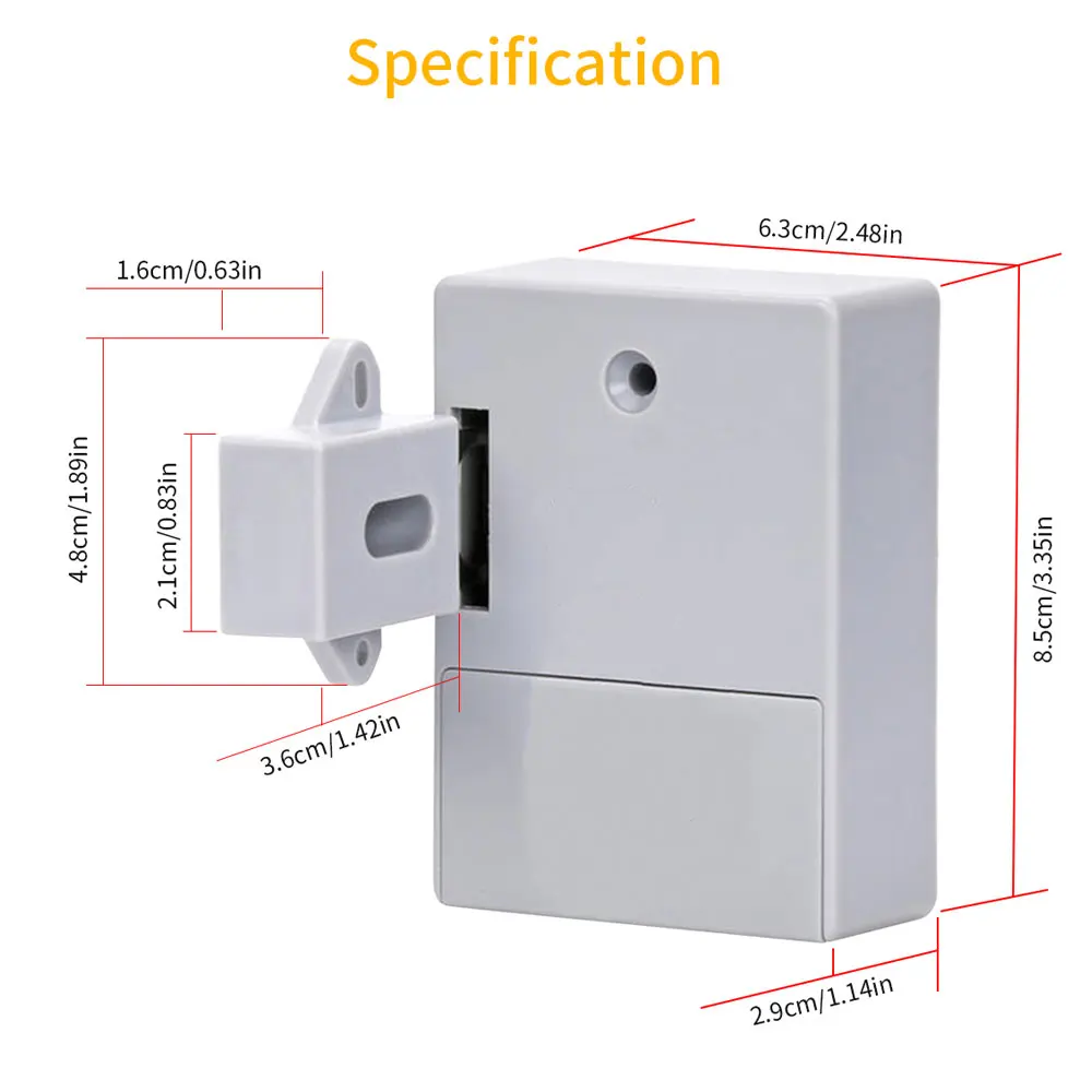 Smart Sensor Invisible Lock RFID Card Keykob Drawer Lock Hidden Punch-free Digital Locks DIY For Cabinet Wardrobe Furniture