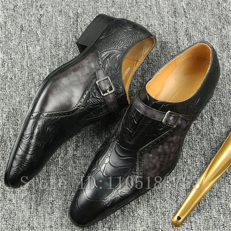 Luxe bruine en zwarte handgema - Men'S Grooming Oxford recensie en prijs