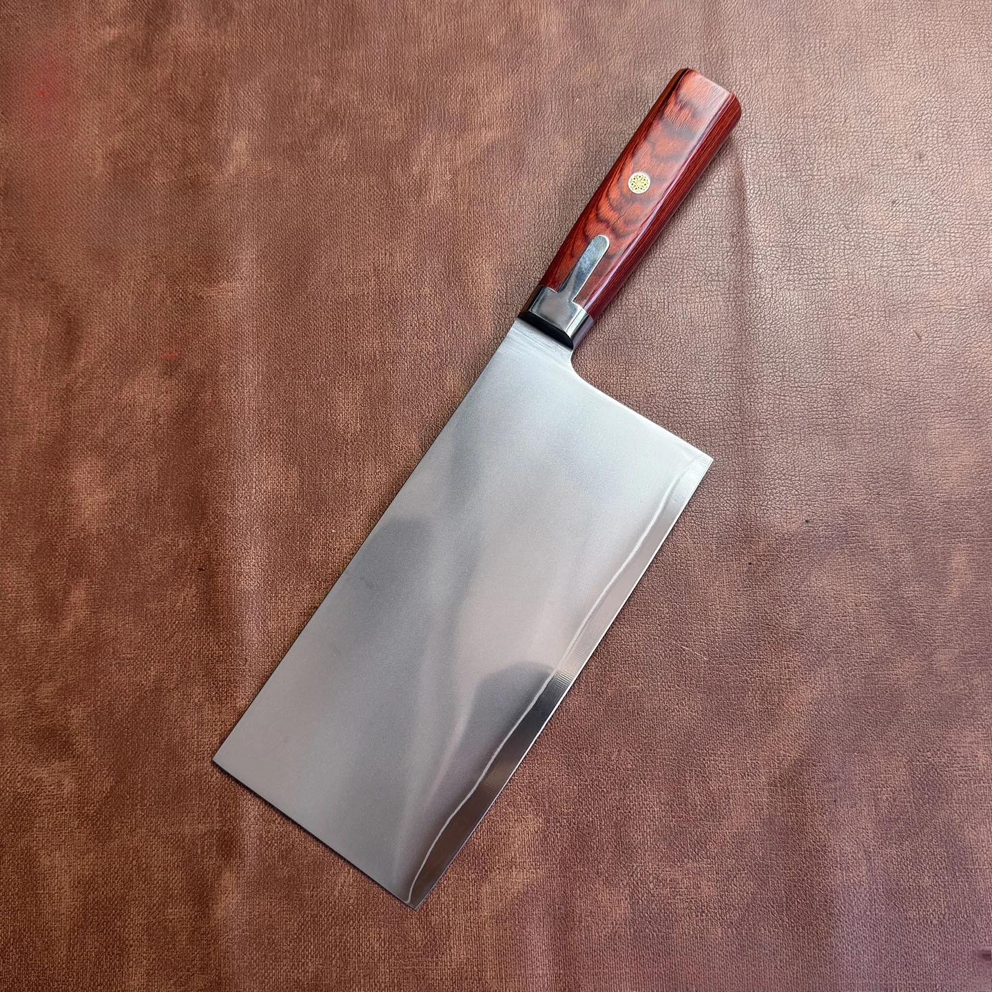 RHON 7.6inch Cleaver Knife S/S 9Cr18Mov Clad Steel Chinese Chef's Kitchen Utility Meat Slicing Vegetable Cutting Fruit Knives