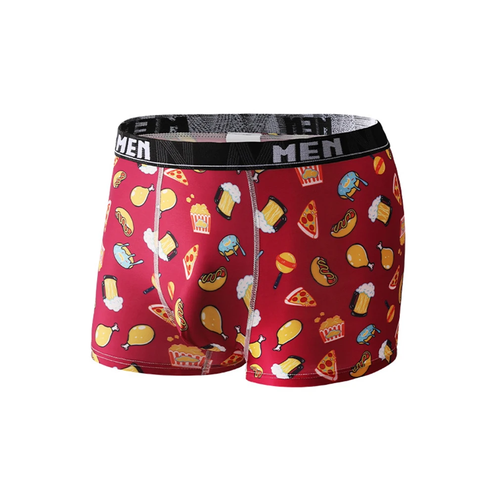 

Breathable Shorts Ice Silk Underwear Nighttime Use Various Colors Available 91.2 Polyester Material 9078-brown