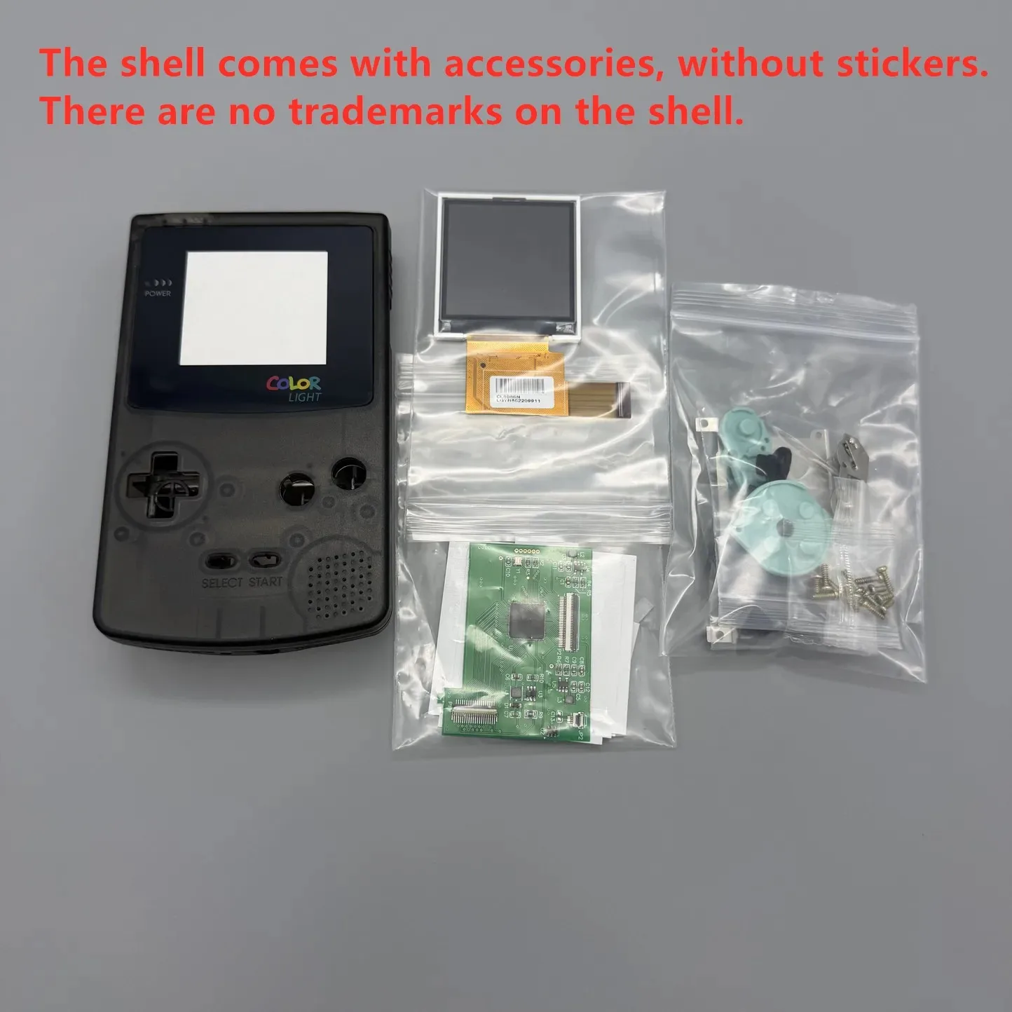 Łatwa instalacja, 2.2-calowy ekran IPS LCD o wysokiej jasności + pełny zestaw obudowy do Game Boy Color GBC, części zamienne do modyfikacji. — zdjęcie produktu 4