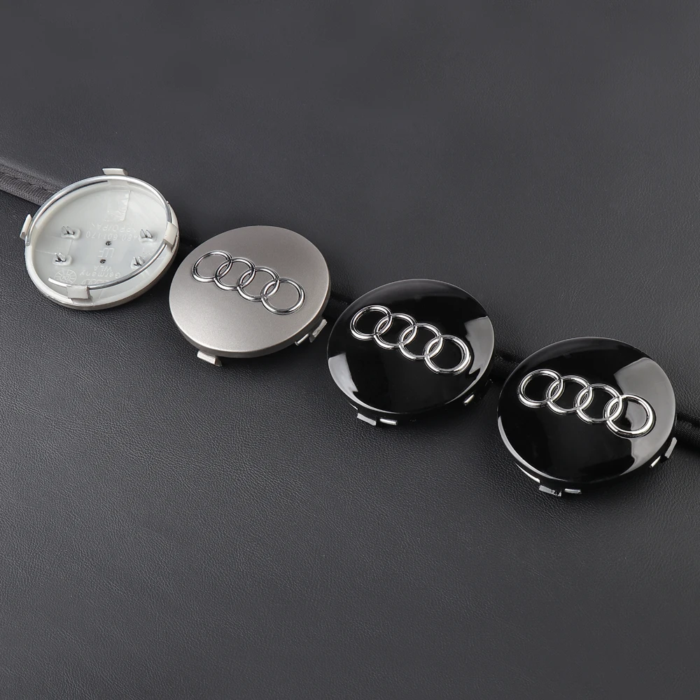

4PCS 59mm Car Wheel Center Hub Caps Replacement Hubcap Tire Rim Decoration Covers For Audi A1 B6 B7 A3 B8 A5 A4 A6 C5 C6 8P B5