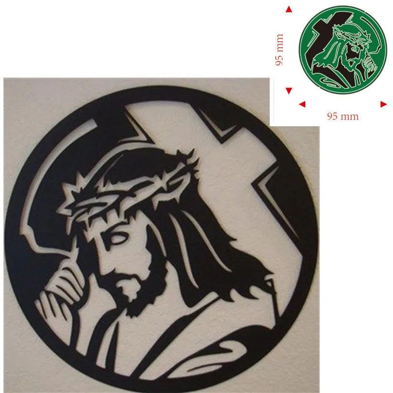 Metal Cutting Dies Jesus Decoration Scrapbook Paper Craft Knife Mould Blade Punch Stencils