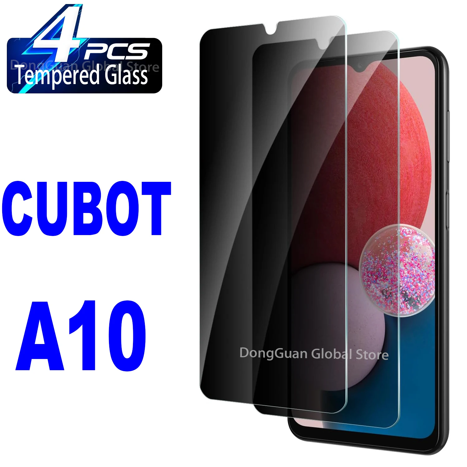 

For CUBOT A10 Anti Spy Protector Privacy Screen Tempered Glass Film