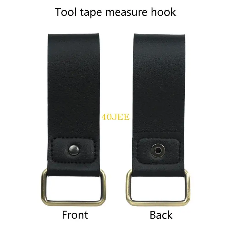 40JE Lightweight Leather Tool With Reinforced Stitching Rivets For Securing Tape Measures Keys Accessories