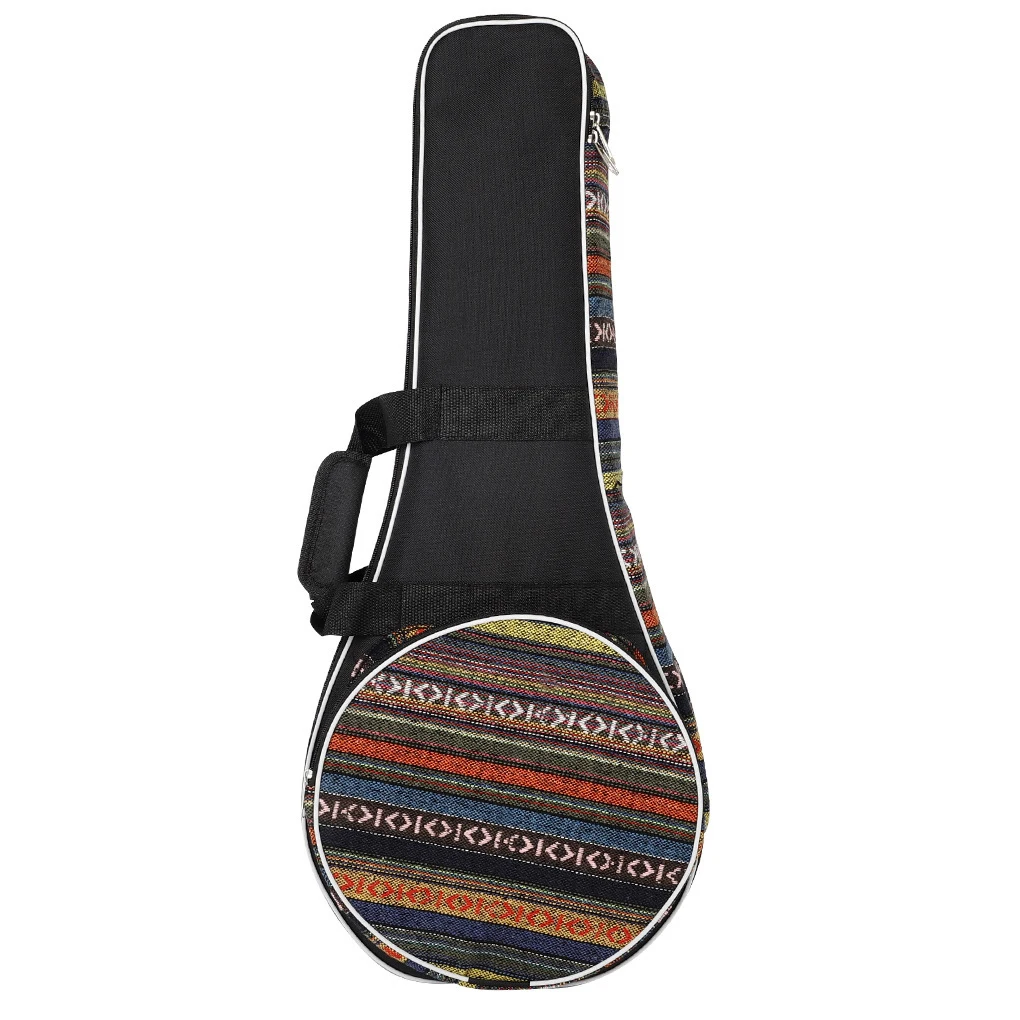 Mandolin Bag Guitar Case With Zippered Pouch Padded Backpack Handbag