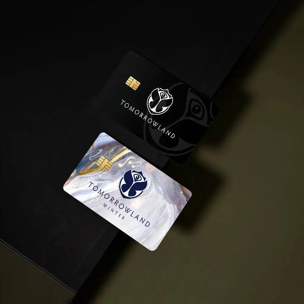 Tomorrowland Music Logo بطاقة الائتمان الجلد VISA بطاقة البنك بطاقة النقل ملصق مضاد للماء المضادة للخدش النساء هدية #6