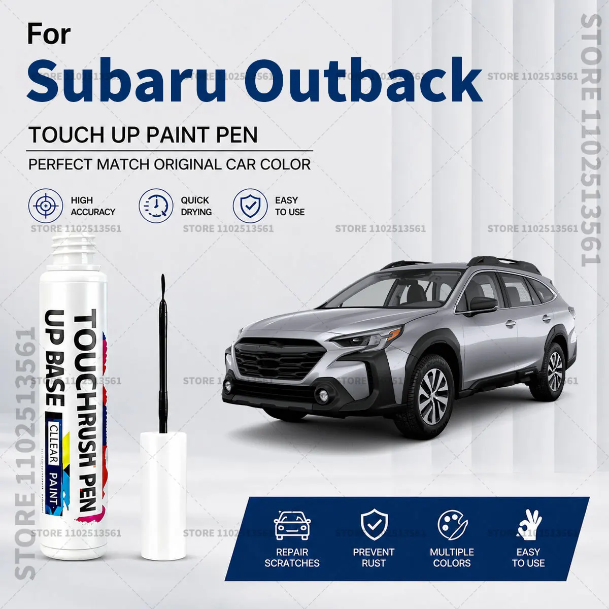 For Subaru Outback Car Paint Touch Up Pen Scratch Repair Remover Auto Body Repair Marker Waterproof Car Paint Repair Tool
