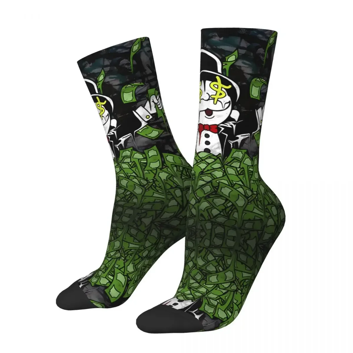 Rich Guy Canvas Ii Men's Socks Vintage Harajuku Street Style Novelty Pattern Crew Sock