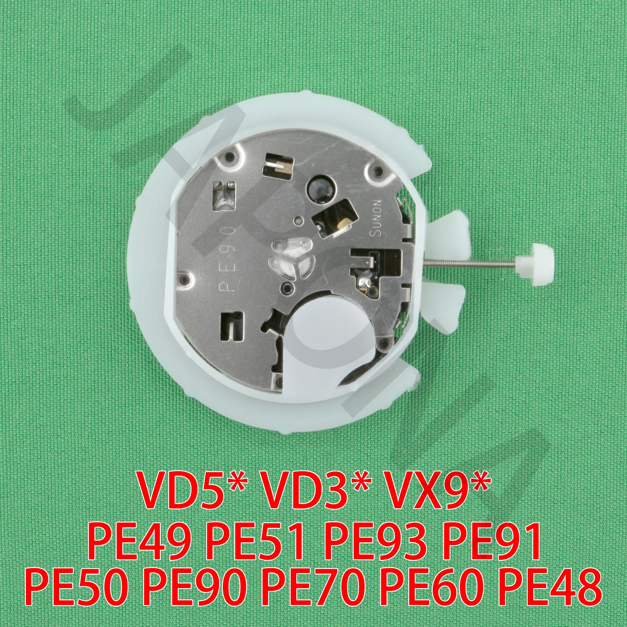 Suporte plástico para caixa de relógio Dial Hold, suporte, movimento PE50, PE90, PE49, PE51, PE93, PE91PE50, PE90, PE70, PE60, PE48