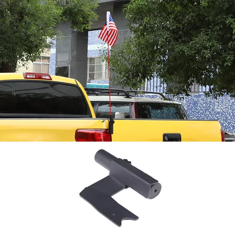 

For 2007-2013 Toyota Tundra carbon steel black car styling car tailgate flagpole bracket car exterior modification accessories