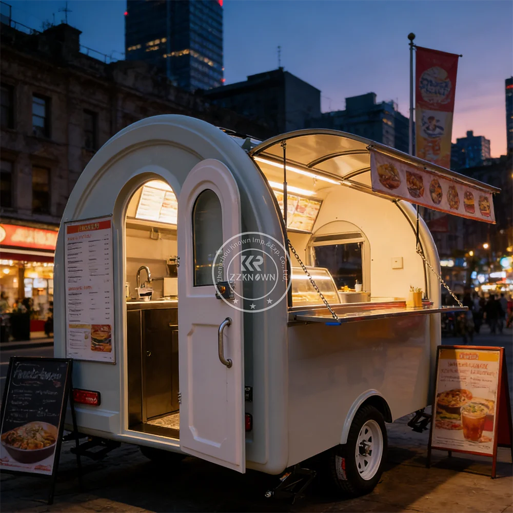 

Manufacturers Food Truck Concession Trailer Street Burger Truck Mobile Food Cart with Complete Kitchen Equipment