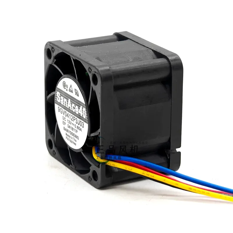 for Sanyo 9GV0412P3J03 12V 0.60A 4028 4CM Large Wind Cooling Fan