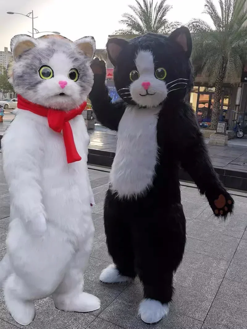 

Internet Celebrity Inflatable Cat Cartoon Mascot Costume Role-playing Christmas Halloween Party Performance Without Battery