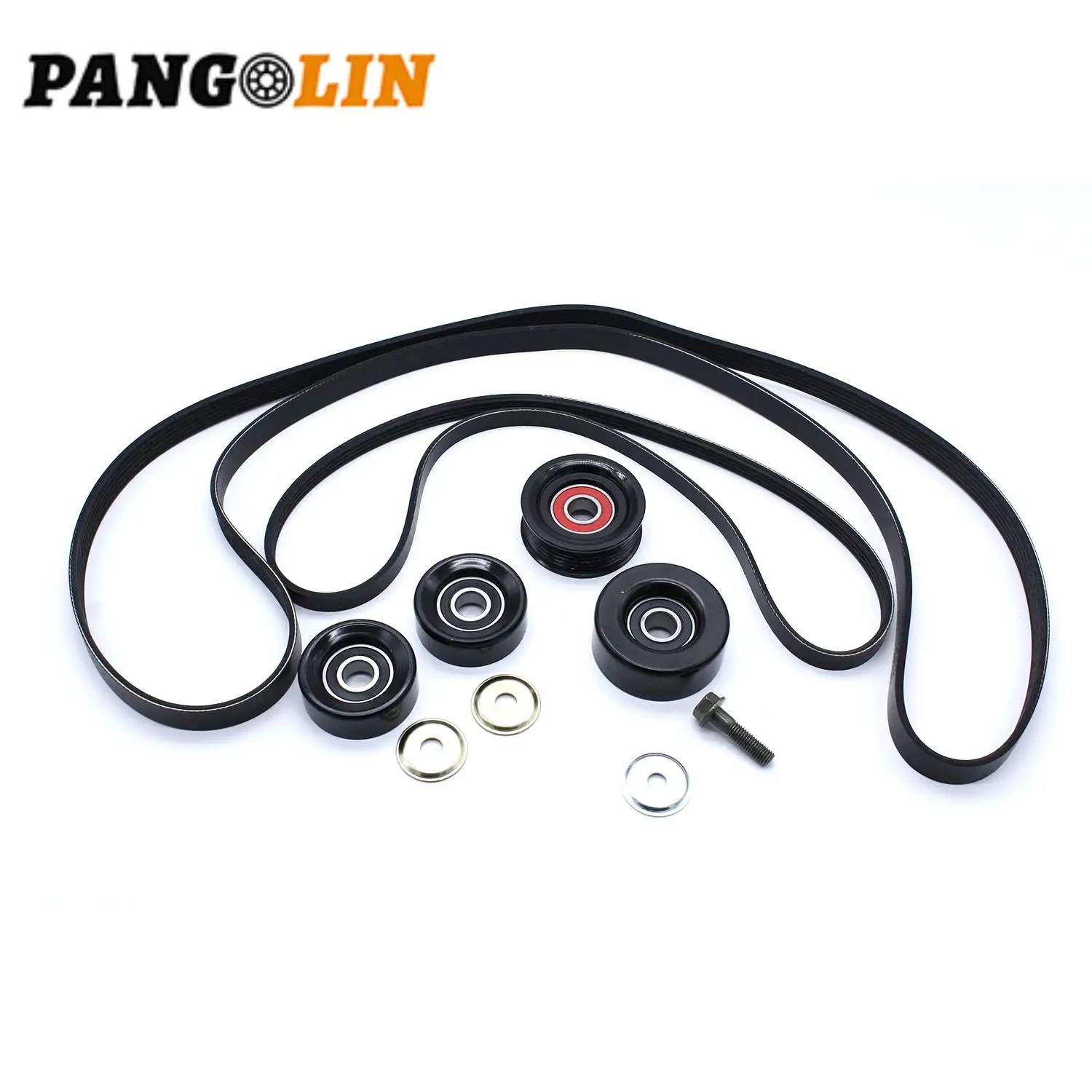 1 комплект натяжного ремня и шкива для Holden Commodore VT VX VU VY VZ V8 LS1 LS2 GEN3 5.7 6.0L, запасные части для автомобильных аксессуаров