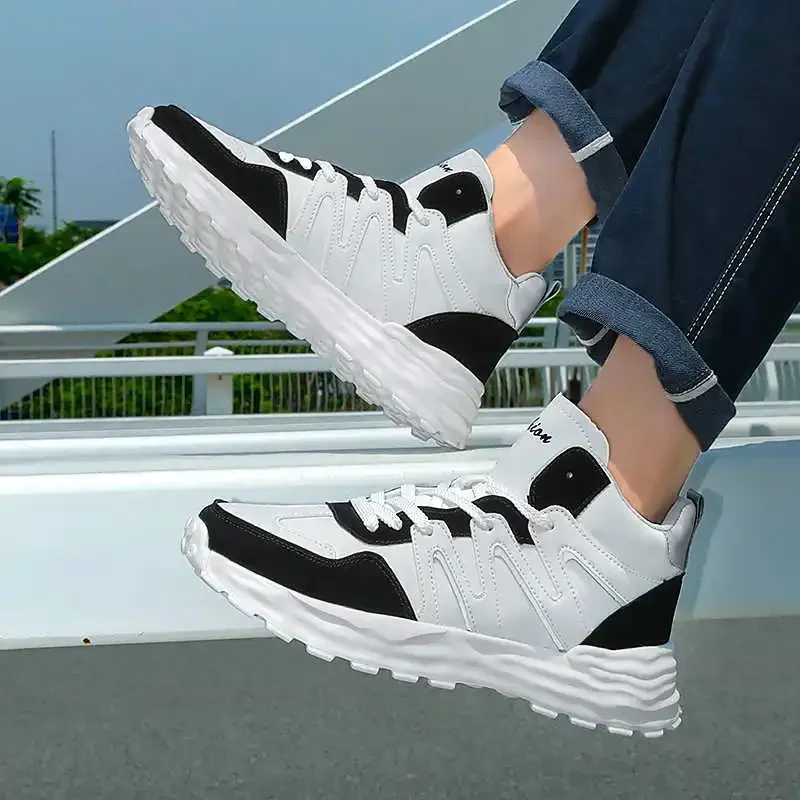 

Thick Heeled High Platform Men's Sneakers 38 Size Casual Cream Boots Special Shoes Sports College Hypebeast