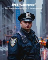 BOBLOV KJ23Pro 128GB Police Body Camera 2K 4000mAh USB-C for Law Enforcement IP66 Waterproof