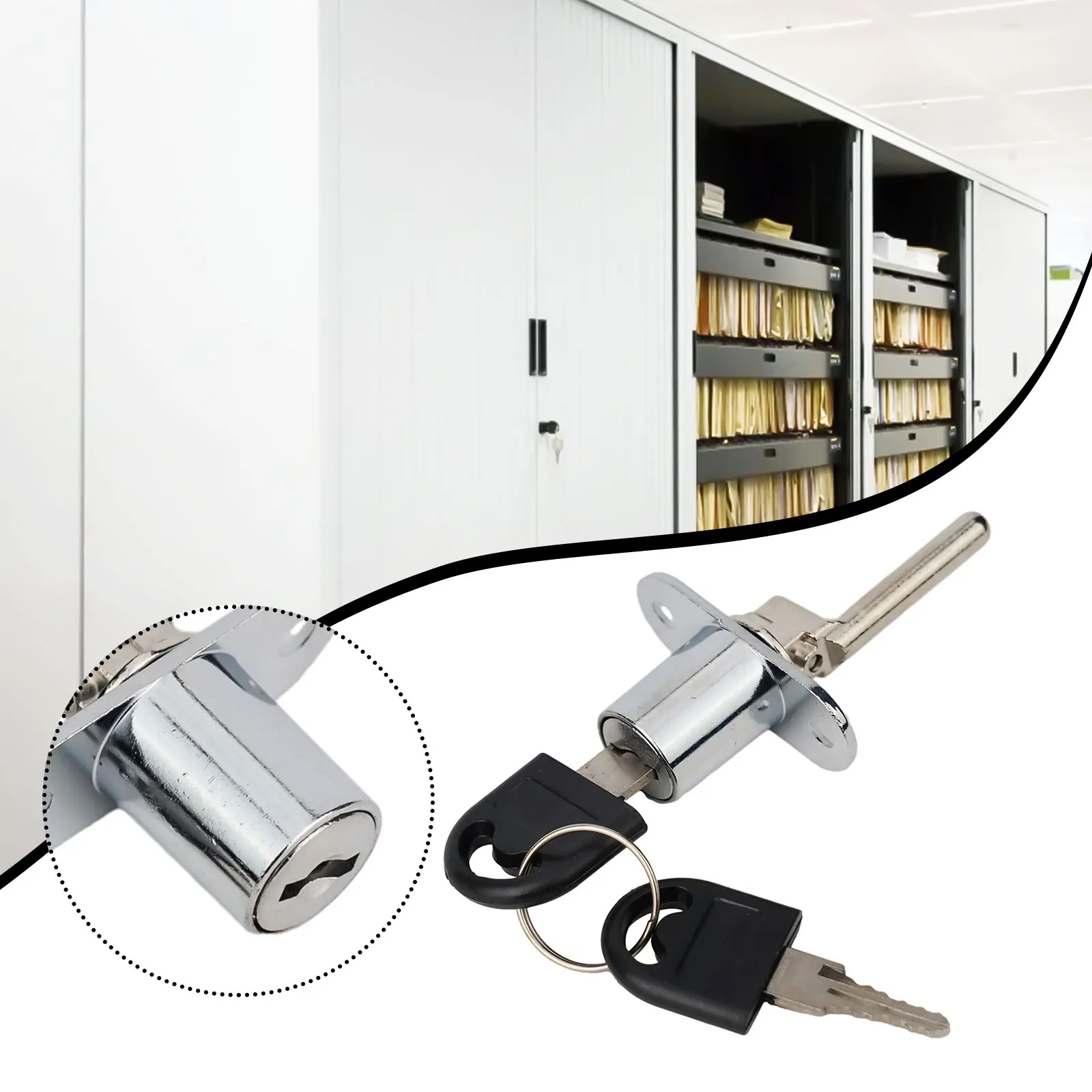 

Cabinet Door Home Improvement Shutter Aluminium Alloy Door Drawer Lock Lock Cylinder 1pc High-quality Zinc Alloy