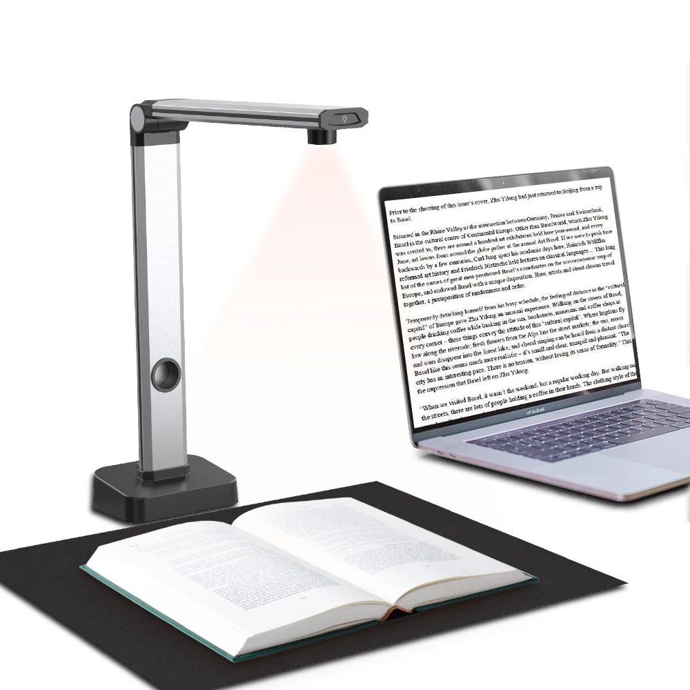 Top 14MP HD Book & Document Scanner, Capture Size A3, Multi-Language OCR, Pdf, for MAC and Window System, Home Office