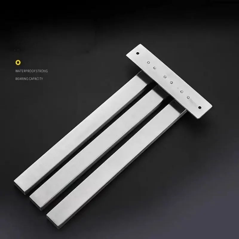 304 Stainless Steel Foldable Towel Rail Bathroom Rotating Movable Towel Racks Brushed Hanging Rack 5
