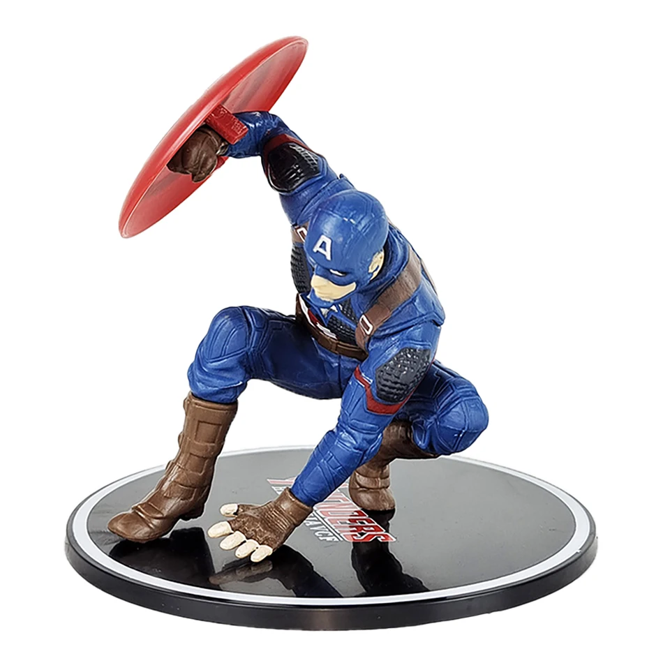 13.5 سنتيمتر المنتقمون عمل الشكل تمثال ثانو الحديد كابتن أمريكا هالك الرجل العنكبوت سبايدرمان لعبة مجسمة دمية
