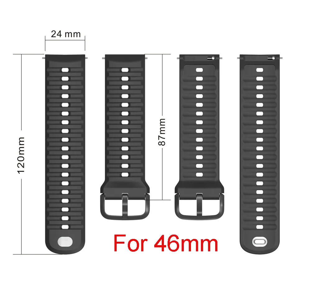 22mm 24mm Silikon-Uhrenarmband für COROS PACE 4 3 APEX 2 Pro Armband für APEX 4 46mm 42mm Sport Ersatz-Armband – Detail 4