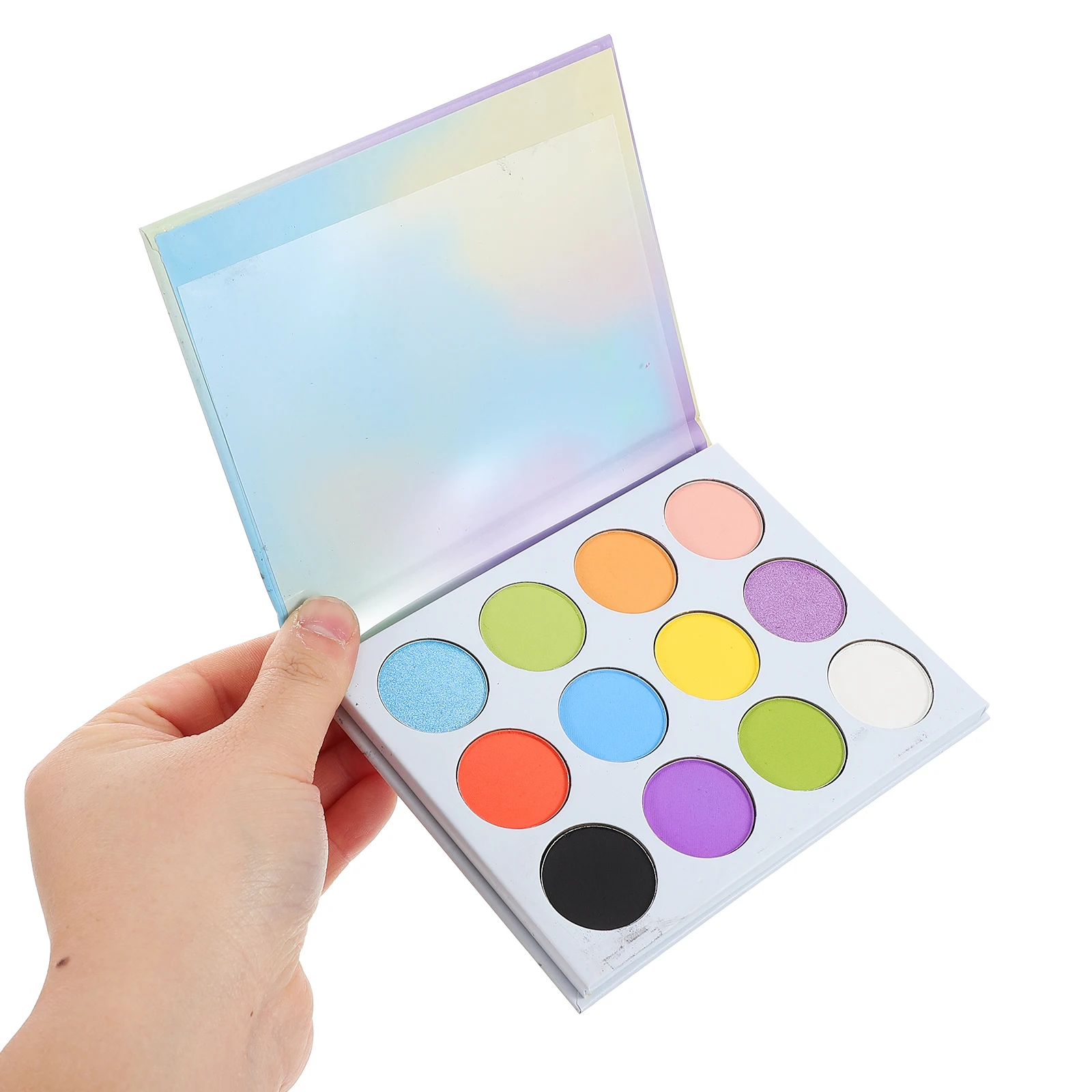 12 Paleta de maquillaje colorida Glitter Mate Neutral Maquillaje de viaje de larga duración Sombra de ojos multicolor
