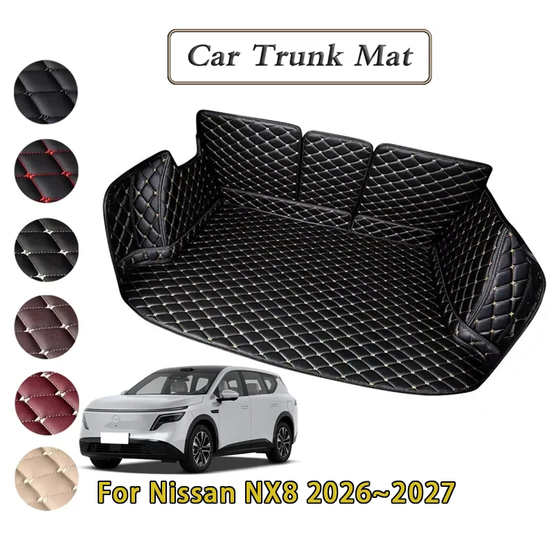 Car Trunk Mats For Dongfeng Nissan NX8 2026~2027 5seat Waterproof Dirt-resistant Fully Mats Rear Cargo Tray Auto Accessories