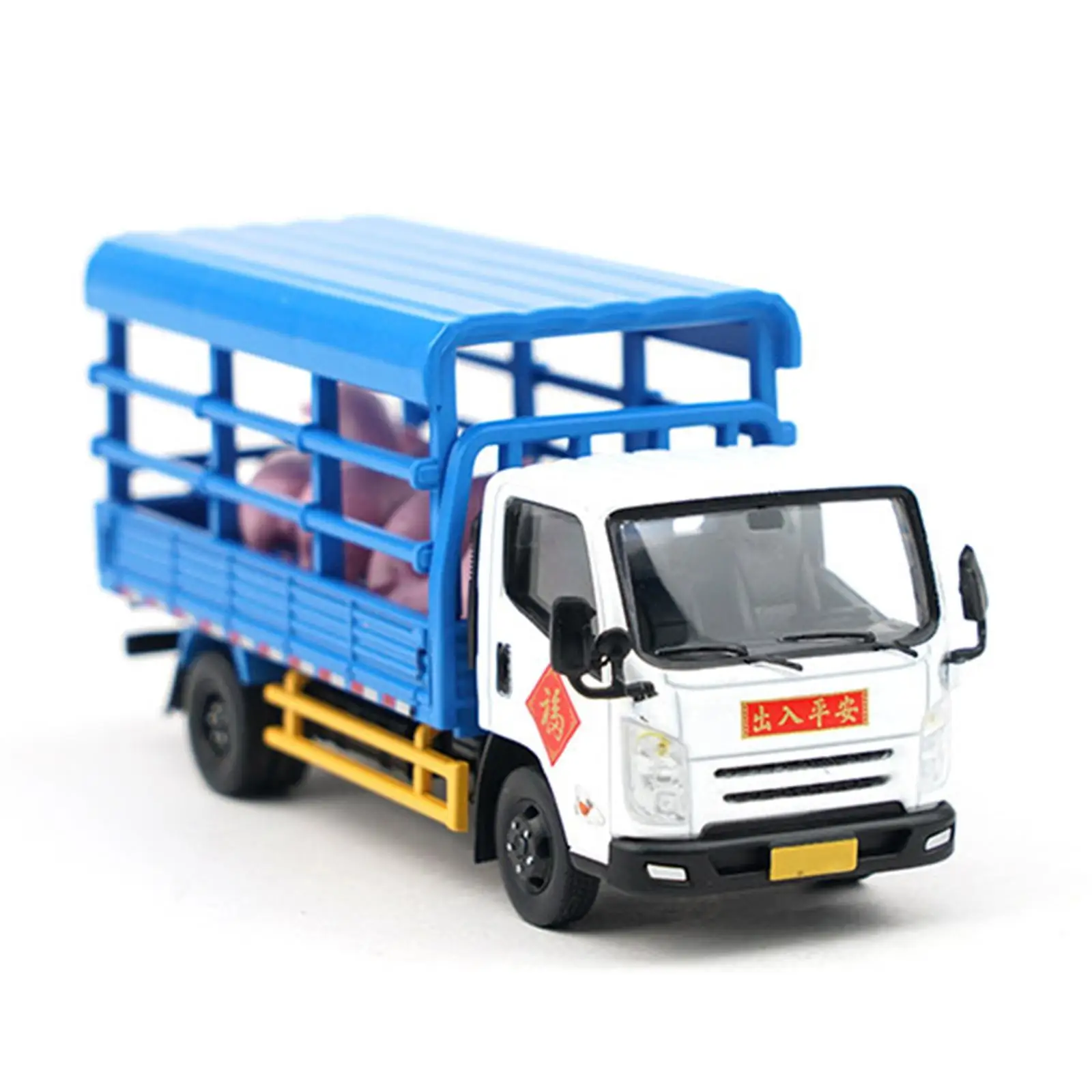 

Metal Diecast Cars Model 1/64 Scale Livestock Transport Miniature Truck Toy Car for Boys Kids Desktop Decoration