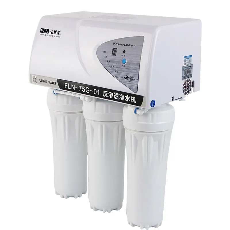 75G Home and Hotel Use Reverse Osmosis Water Purifier Counter-Installed with Pressure Tank Under the Kitchen Counter
