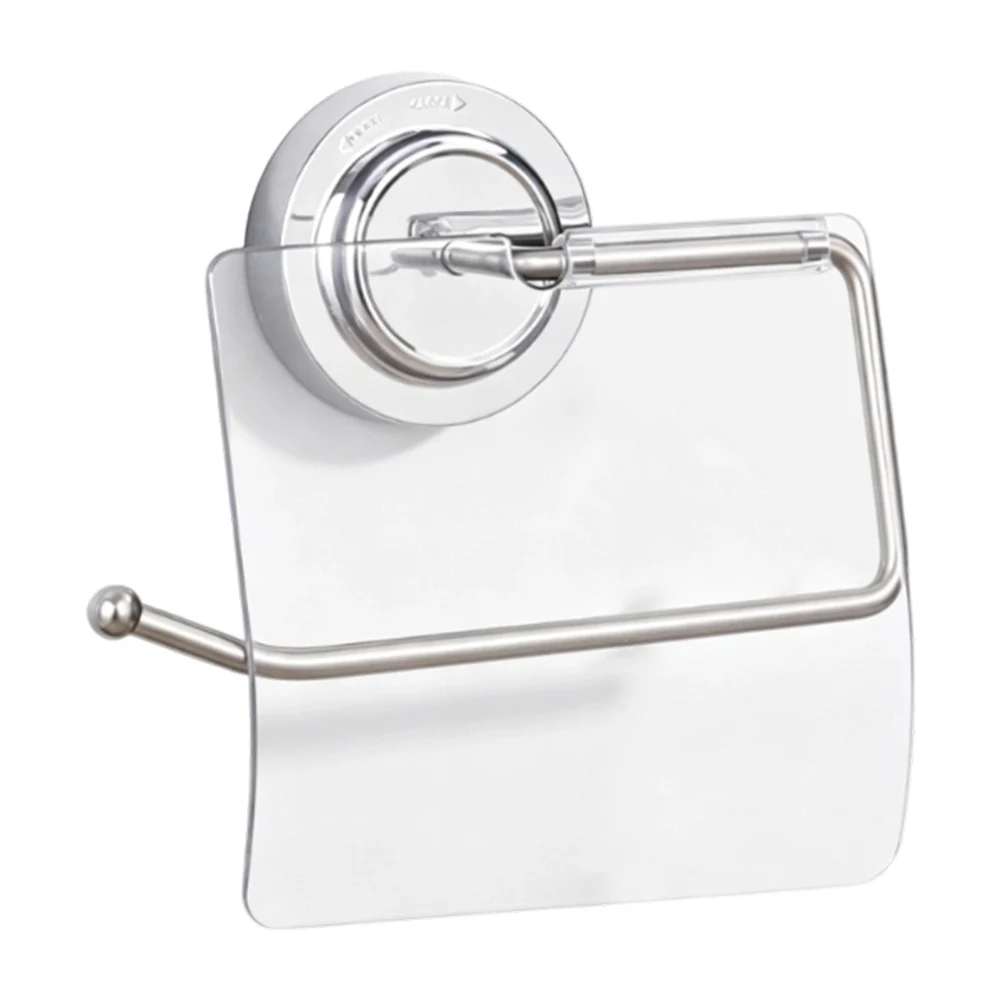 Moisture Resistant Toilet Paper Dispenser with Polished Chrome Bracket and Waterproof Components for Bathrooms