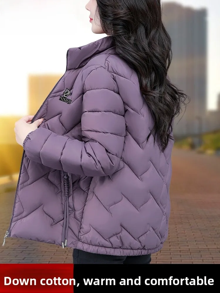 

TUCANO фиолетовое женское пуховое хлопковое пальто Jaet ort Sle Faionable, зимнее пальто, одежда для мам, теплая Thiened, полиэфирная наполнитель