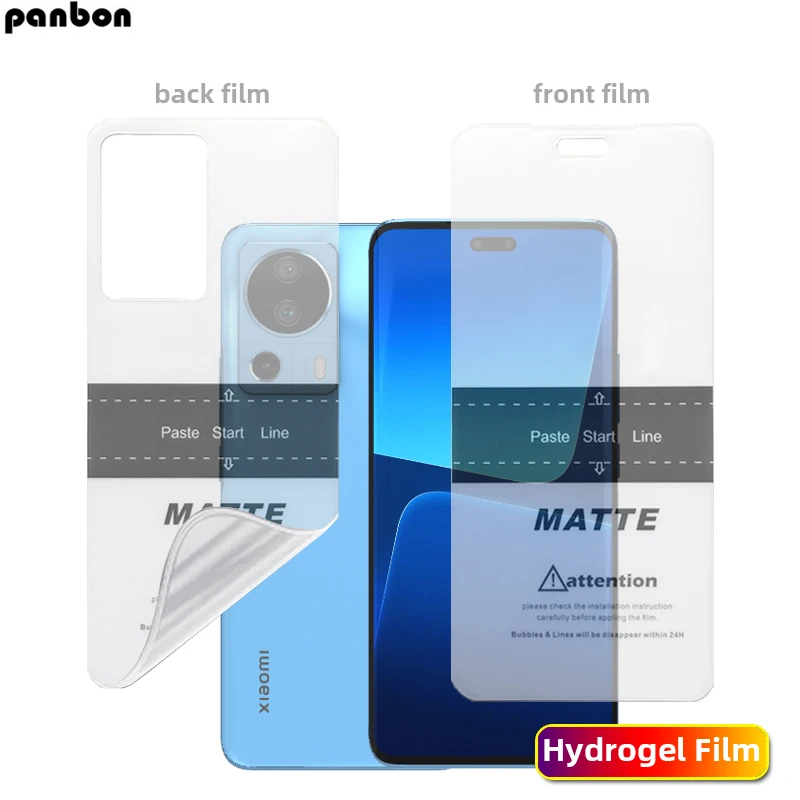 2Pcs Front/ Back side Screen Protector For Xiaomi mi 14 13 12 13T 12T 11T Pro 11 12 13 lite 13 Ultra Matte Hydrogel Soft  Film