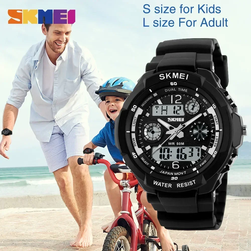 SKME Kids Shockproof Waterproof Watch Outdoor Digital Boy Sport Children Electronic Wristwatches Relojes infantiles 0931 1060