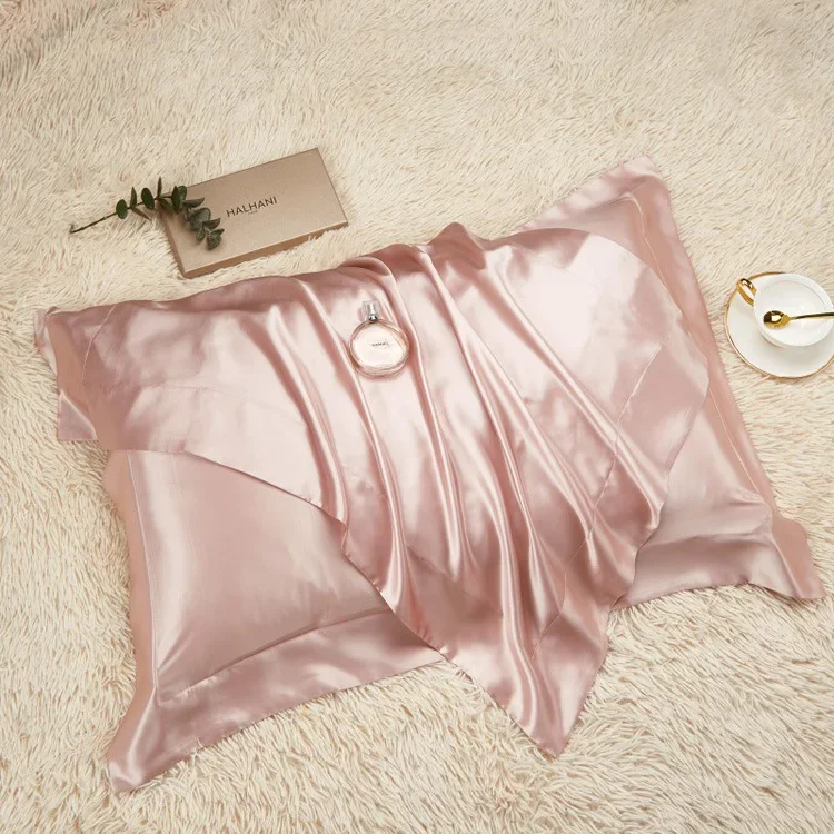 

1PC Pure Satin Silk Soft Pillowcase Cover Bedding pillow Cover Rectangle Pillow Cases Bed Linings Multicolor